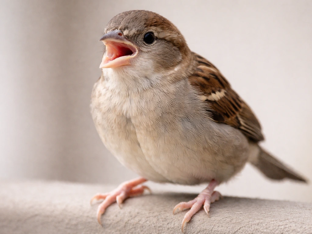 Close-up of a bird’s inner mouth and feet showing pale gums and pale nails indicating possible blood loss.