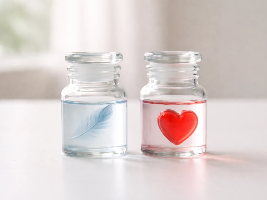 Minimal photo showing two medicine-themed objects on a desk: bird and human chlamydia concepts as separate symbols.